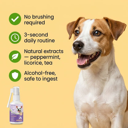 Dog dental spray for dogs that hate brushing — no fight